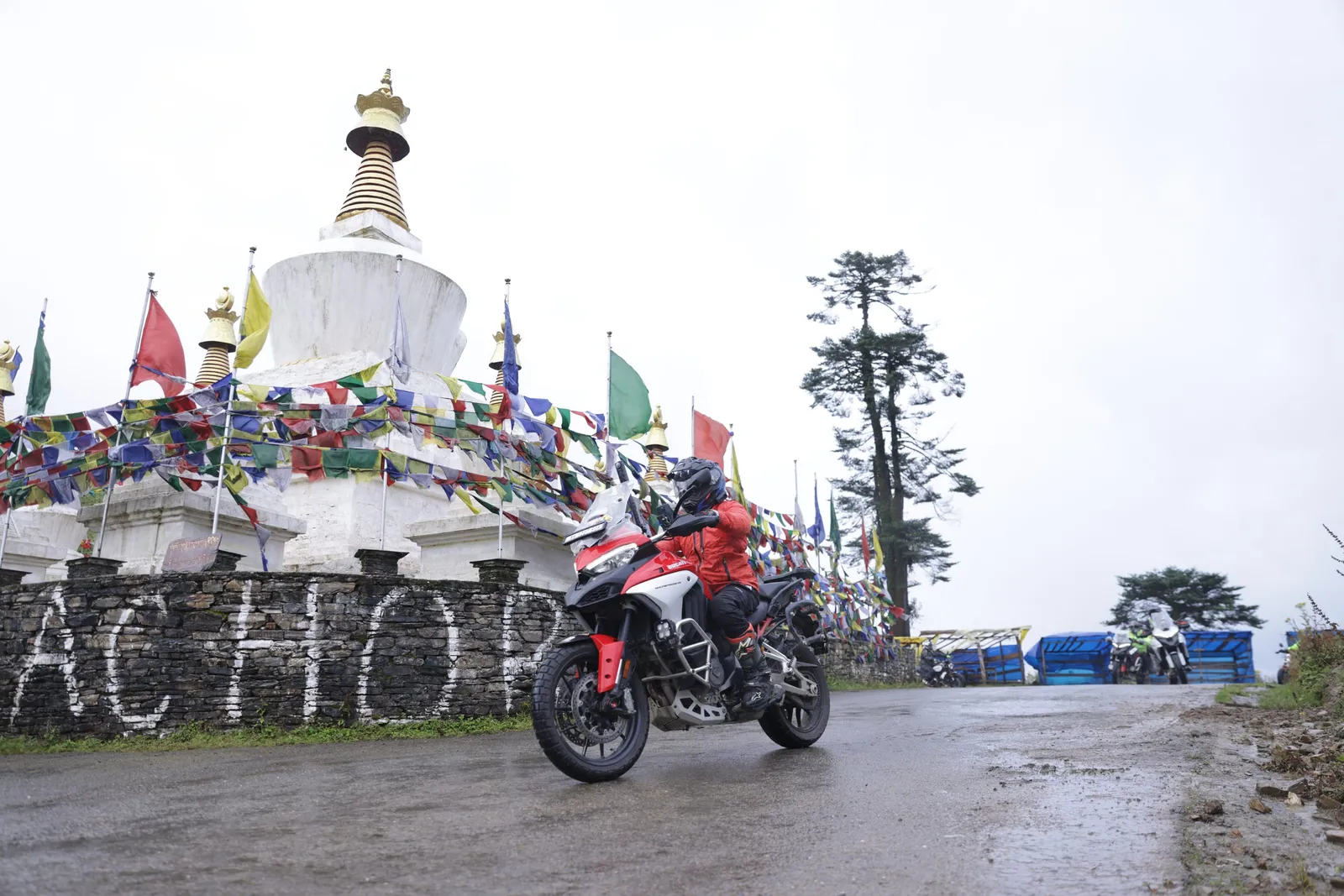 You always keep the Stupa to your right.