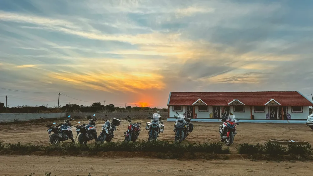 Resting machines with a view.
